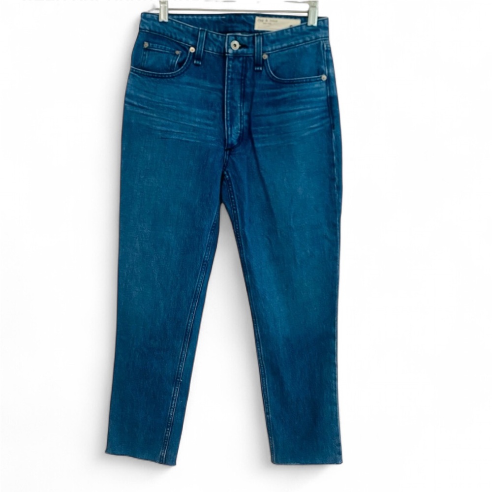 NWT RAG & BONE NINA HIGH RISE ANKLE CIGARETTE JEANS POPPY SIZE 29 100% COTTON